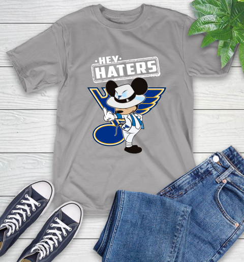 NHL Hey Haters Mickey Hockey Sports St.Louis Blues T-Shirt 6