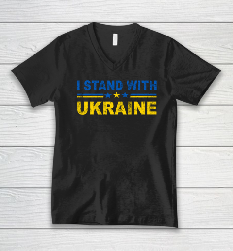 I Stand With Ukraine V-Neck T-Shirt
