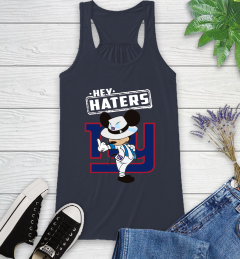 NFL Hey Haters Mickey Football Sports New York Giants Racerback Tank 10