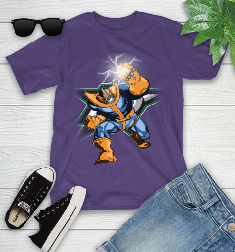 Dallas Stars NHL Hockey Thanos Avengers Infinity War Marvel Youth T-Shirt 3