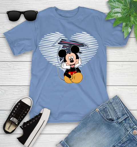 NFL Atlanta Falcons The Heart Mickey Mouse Disney Football T Shirt_000 Youth T-Shirt 15