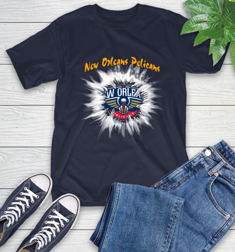 New Orleans Pelicans NBA Basketball Rip Sports T-Shirt 3