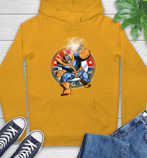 Texas Rangers MLB Baseball Thanos Avengers Infinity War Marvel Hoodie 2