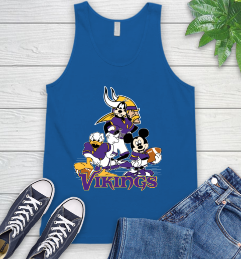 NFL Minnesota Vikings Mickey Mouse Donald Duck Goofy Football Shirt Tank Top 4