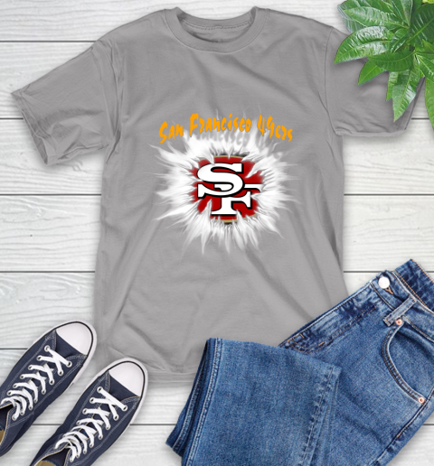 San Francisco 49ers NFL Football Adoring Fan Rip Sports T-Shirt 6
