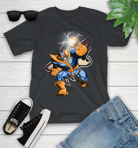 Arizona Coyotes NHL Hockey Thanos Avengers Infinity War Marvel Youth T-Shirt