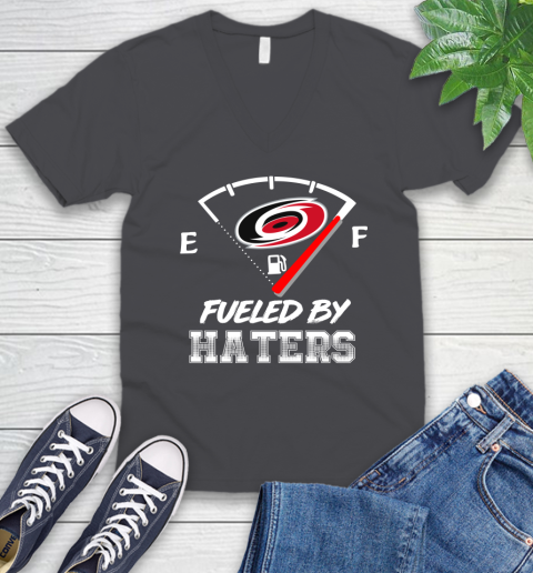 Carolina Hurricanes NHL Hockey Fueled By Haters Sports V-Neck T-Shirt 4