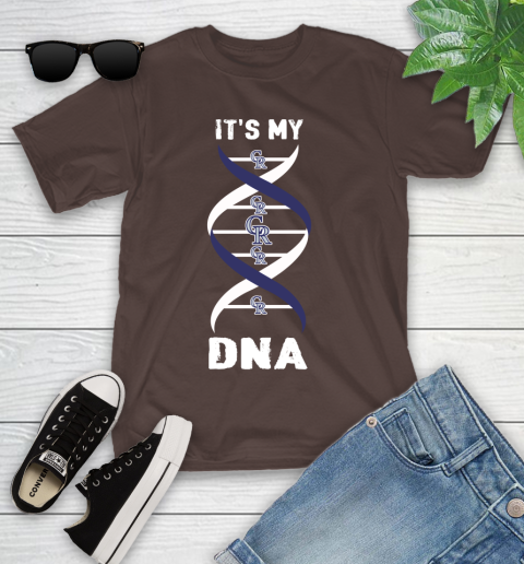 Colorado Rockies MLB Baseball It's My DNA Sports Youth T-Shirt 7