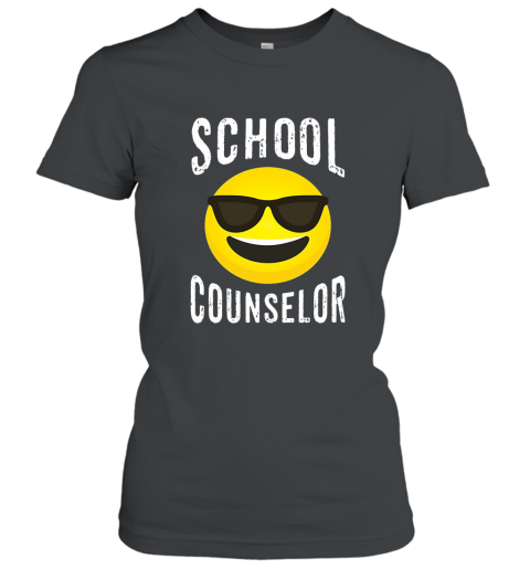 School Counselor Shirt  Cool Emoji School Counselor T shirt Women T-Shirt