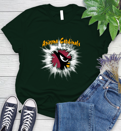 Arizona Cardinals NFL Football Adoring Fan Rip Sports Women's T-Shirt 6