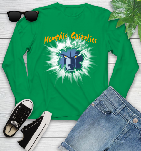 Memphis Grizzlies NBA Basketball Rip Sports Youth Long Sleeve 7
