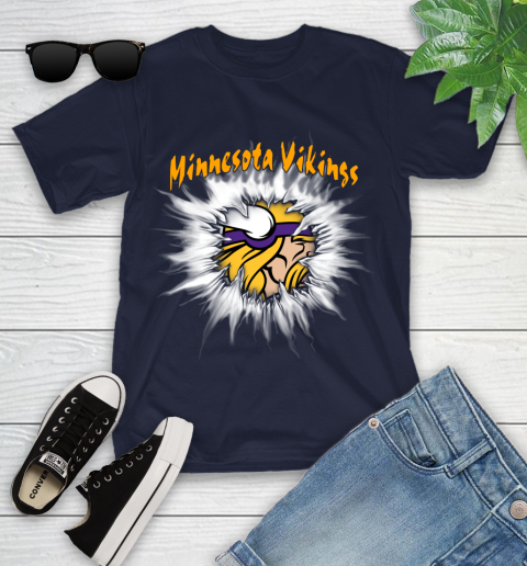 Minnesota Vikings NFL Football Adoring Fan Rip Sports Youth T-Shirt 2