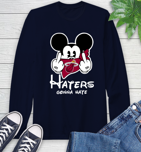 NBA Miami Heat Haters Gonna Hate Mickey Mouse Disney Basketball T Shirt Long Sleeve T-Shirt 3