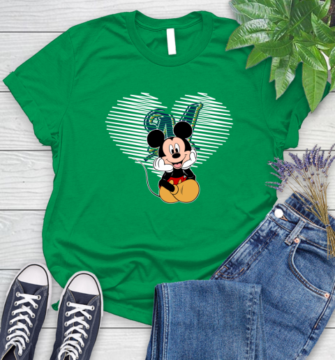 MLB Milwaukee Brewers The Heart Mickey Mouse Disney Baseball T Shirt_000 Women's T-Shirt 9