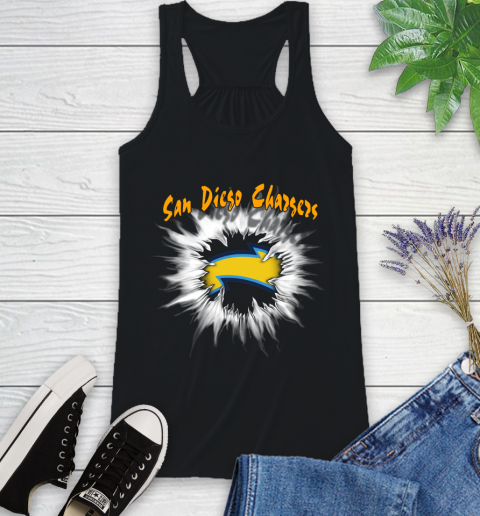 San Diego Chargers NFL Football Adoring Fan Rip Sports Racerback Tank