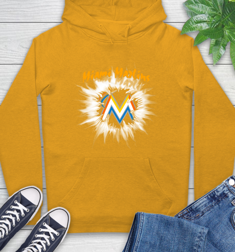 Miami Marlins MLB Baseball Adoring Fan Rip Sports Hoodie 2