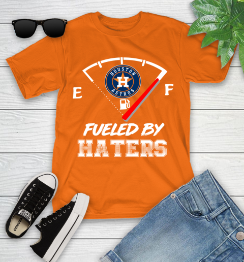 Houston Astros MLB Baseball Fueled By Haters Sports Youth T-Shirt