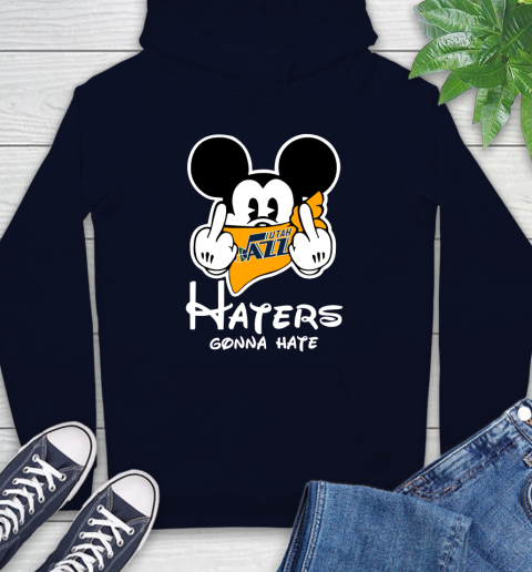 NBA Utah Jazz Haters Gonna Hate Mickey Mouse Disney Basketball T Shirt Hoodie 3