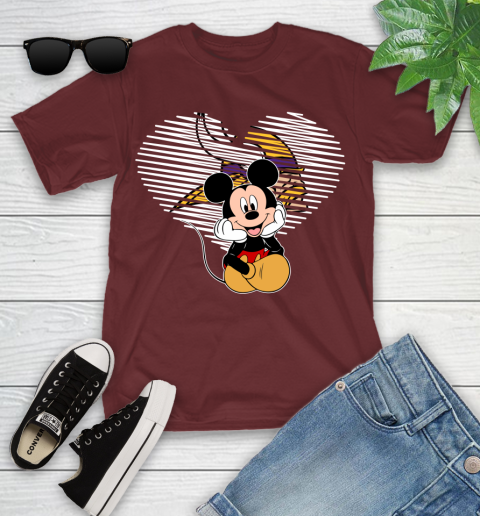 NFL Minnesota Vikings The Heart Mickey Mouse Disney Football T Shirt_000 Youth T-Shirt 14