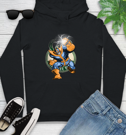 Milwaukee Bucks NBA Basketball Thanos Avengers Infinity War Marvel Youth Hoodie