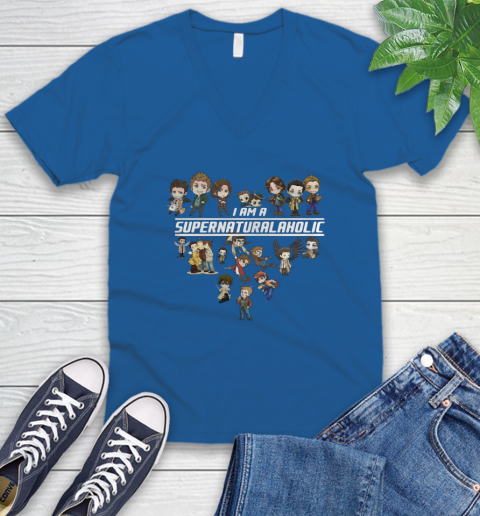 Iam_a_SupernaturalAHolic_Supernatural_A_Holic_Shirt V-Neck T-Shirt 5