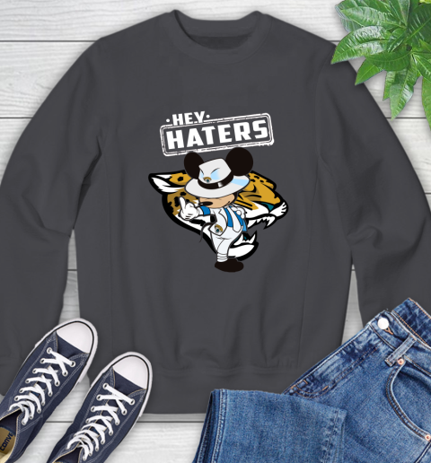 NFL Hey Haters Mickey Football Sports Jacksonville Jaguars Sweatshirt 6