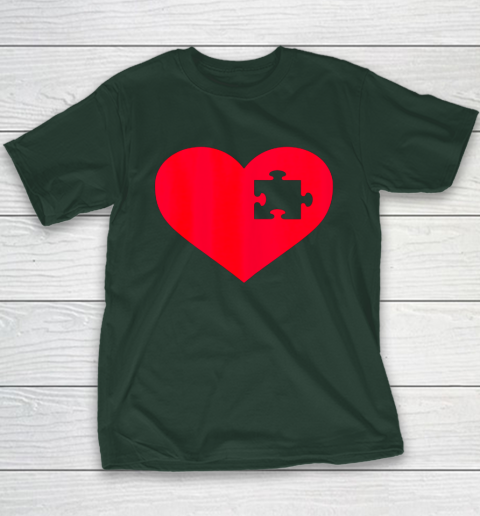 Family Valentine Insert Heart Gift Youth T-Shirt 3