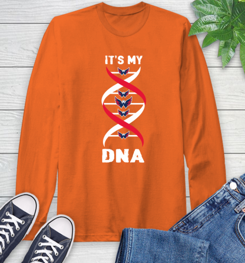 Washington Capitals NHL Hockey It's My DNA Sports Long Sleeve T-Shirt 4