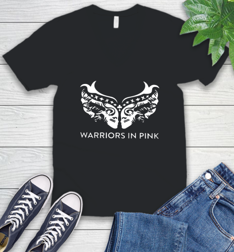 Ford cares warriors in pink shirt V-Neck T-Shirt