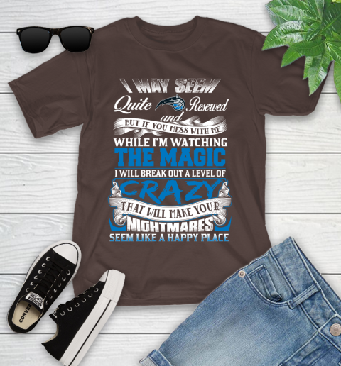 Orlando Magic NBA Basketball Don't Mess With Me While I'm Watching My Team Youth T-Shirt 7