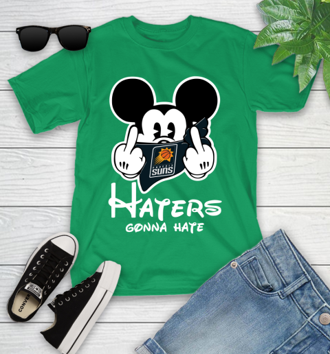 NBA Phoenix Suns Haters Gonna Hate Mickey Mouse Disney Basketball T Shirt Youth T-Shirt 8