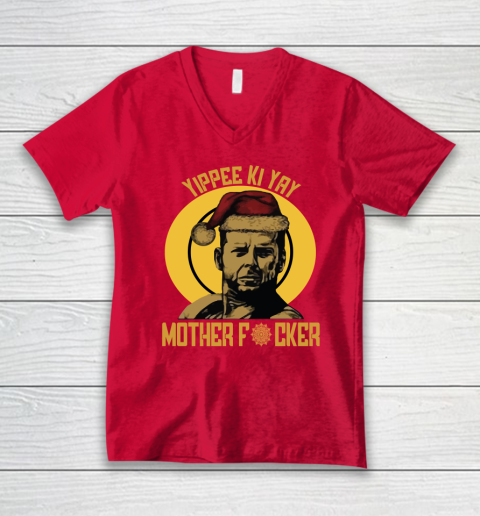 Yippee Ki Yay Mother Fucker V-Neck T-Shirt 5