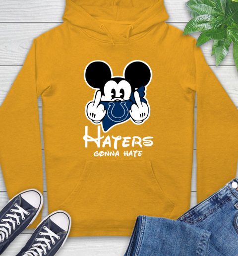 NFL Indianapolis Colts Haters Gonna Hate Mickey Mouse Disney Football T Shirt Hoodie 2