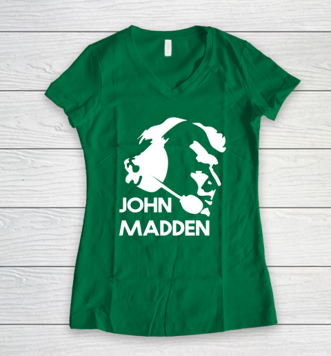 John Madden Shirt Women's V-Neck T-Shirt 3