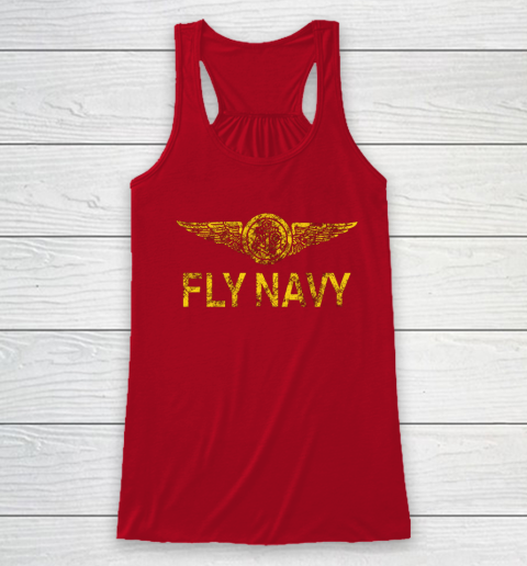 Fly Navy Shirt Racerback Tank 3