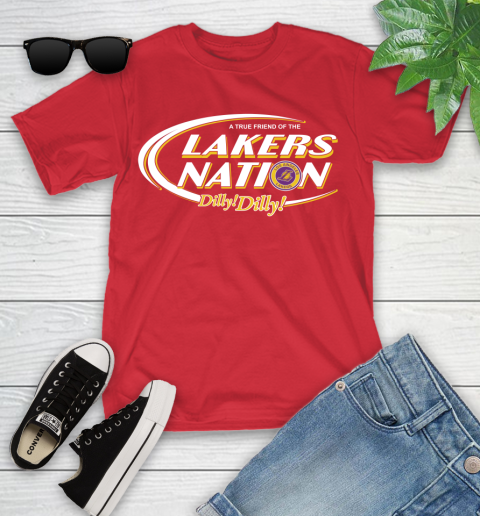 NBA A True Friend Of The Los Angeles Lakers Dilly Dilly Basketball Sports Youth T-Shirt 13