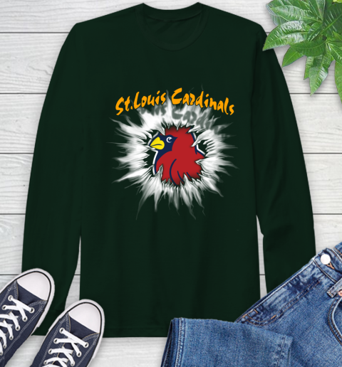 St.Louis Cardinals MLB Baseball Adoring Fan Rip Sports Long Sleeve T-Shirt 7