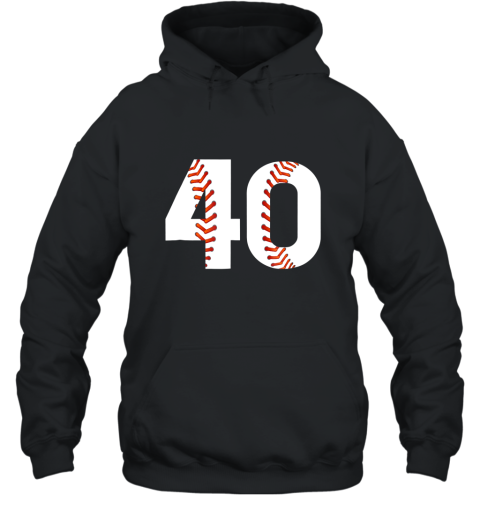 Baseball 40th Birthday Party gift T Shirt Hooded