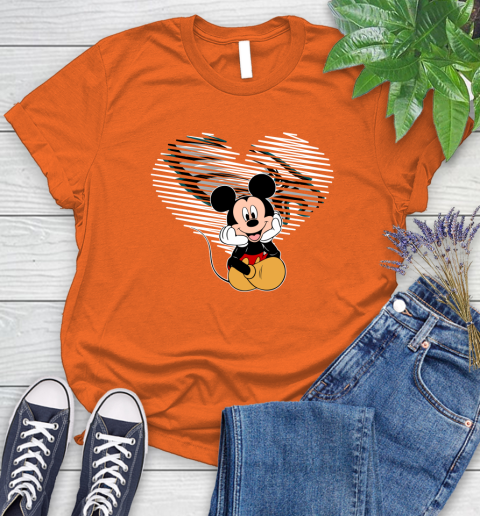NFL Philadelphia Eagles The Heart Mickey Mouse Disney Football T Shirt_000 Women's T-Shirt 3