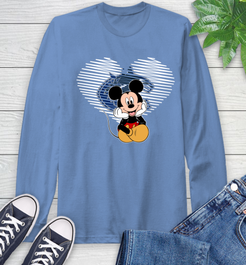 NHL Vancouver Canucks The Heart Mickey Mouse Disney Hockey Long Sleeve T-Shirt 12
