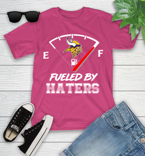 Minnesota Vikings NFL Football Fueled By Haters Sports Youth T-Shirt 11
