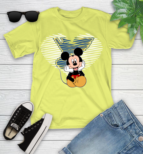 NHL St.Louis Blues The Heart Mickey Mouse Disney Hockey Youth T-Shirt 10