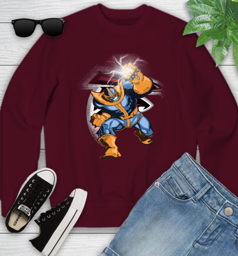 Atlanta Falcons NFL Football Thanos Avengers Infinity War Marvel Youth Sweatshirt 4