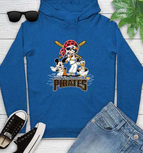 MLB Pittsburgh Pirates Mickey Mouse Donald Duck Goofy Baseball T Shirt Youth Hoodie 11
