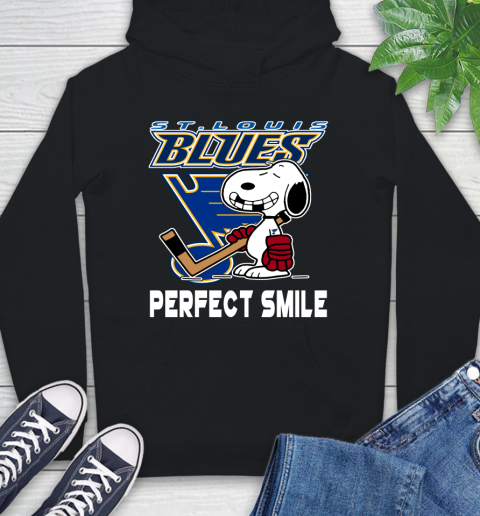 NHL St.Louis Blues Snoopy Perfect Smile The Peanuts Movie Hockey T Shirt Hoodie