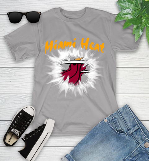 Miami Heat NBA Basketball Rip Sports Youth T-Shirt 4