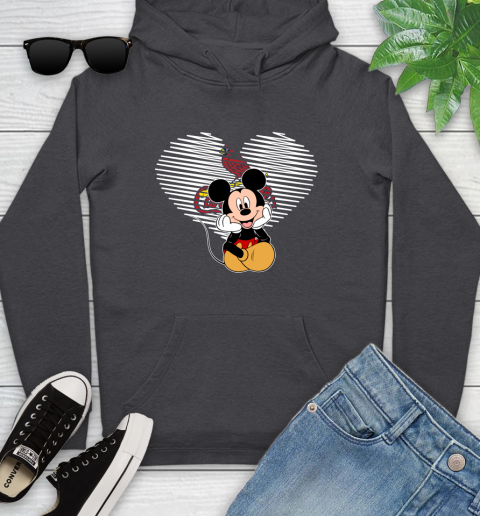 MLB St.Louis Cardinals The Heart Mickey Mouse Disney Baseball T Shirt_000 Youth Hoodie 8