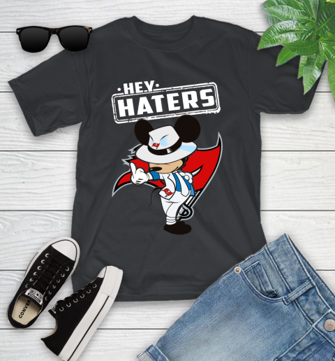 NFL Hey Haters Mickey Football Sports Tampa Bay Buccaneers Youth T-Shirt