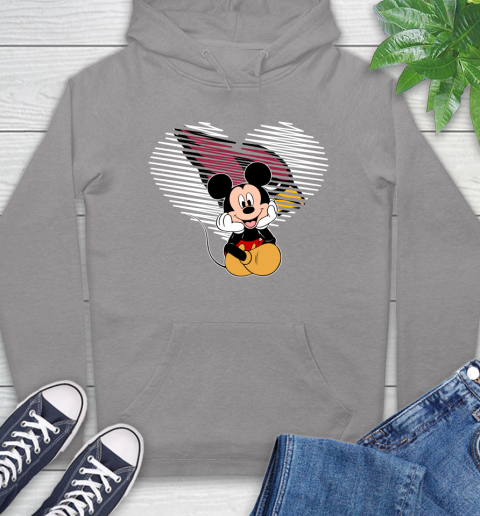 NFL Arizona Cardinals The Heart Mickey Mouse Disney Football T Shirt_000 Hoodie 6
