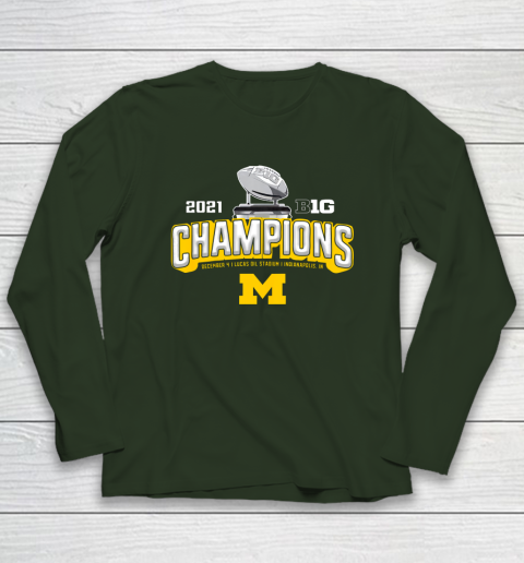 Michigan Big Ten 2021 East Division Champions Long Sleeve T-Shirt 3